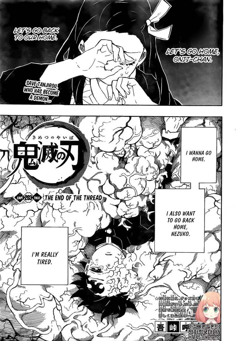 Demon Slayer, Chapter 203 : The End of the Thread